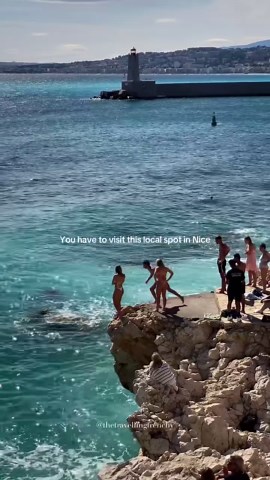 Hidden local beach gem in Nice France revealed