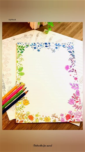 ✨ Aesthetic Border Design Ideas for Notes & Projects 🌸