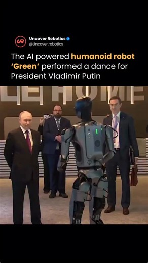 AI & Robotics | Russia introduced its new humanoid robot Green at a Sberbank technology showcase, where it performed a short dance in front of President... | Instagram