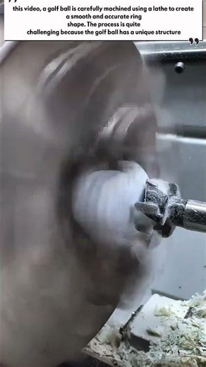 ‎Amazing! Turning a Golf Ball into a Precision Ring with a Lathe 😱