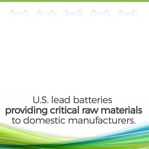 Every year, U.S. lead battery recyclers process over 160 million batteries ♻️ These recycled batteries supply 70% of the nation’s lead demand, keeping essential materials in circulation and powering vehicles, industry, and infrastructure across the country. | Association of Battery Recyclers
