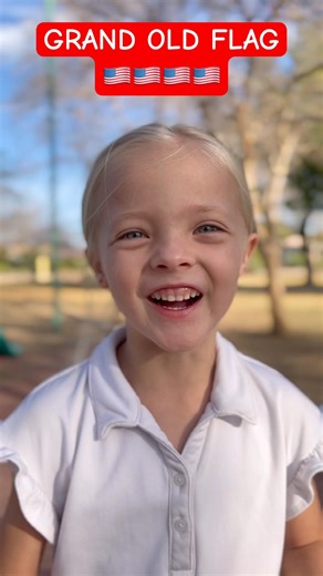 6yo singing Grand Old Flag 🇺🇸🇺🇸 #singing #america #patriotism #flag #americanflag