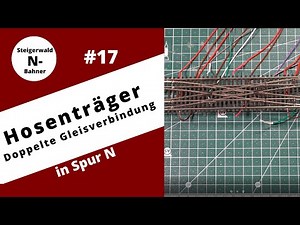 #17 Peco SLE-383 F - Hosenträger - Doppelte Gleisverbindung: Umbau, Einbau, Ansteuerung