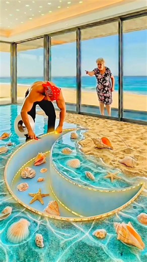 “Crazy Old Man Builds Moon & Stars Inside His House😲#shorts #viralshorts