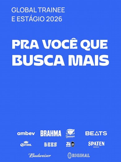 Inscrições Abertas para o Programa de Trainee 2026