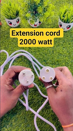 3 Pin Extension Cord 2000W | 10 Feet Heavy Duty Extension Wire for Home & Office ⚡