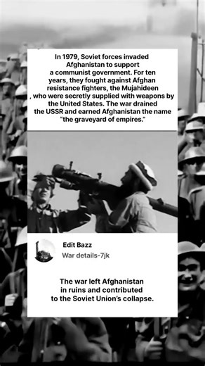 The Soviet Invasion of Afghanistan (1979–1989) #solider #history #worldwar2 #military