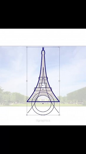 Eiffel Tower Minimal Vector Logo Design