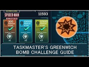 Taskmaster Greenwich Bomb Challenge Tokens Guide | Spider Man Remastered
