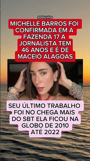 MICHELLE BARROS, JORNALISTA DE MACEIÓ, É CONFIRMADA COMO NOVA PARTICIPANTE DE A FAZENDA 17..