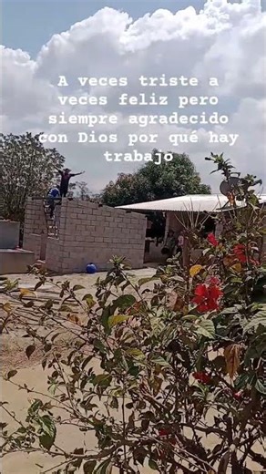 feliz o triste pero siempre trabajando y agradecido con Dios