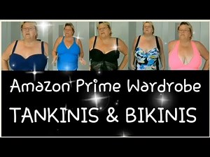 Plus Size Tankini Bikini Tops Try On Haul Amazon Prime 2021