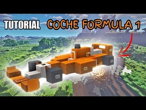 ✔️¿Como HACER un COCHE FORMULA 1 en Minecraft? *Increíble*🚗