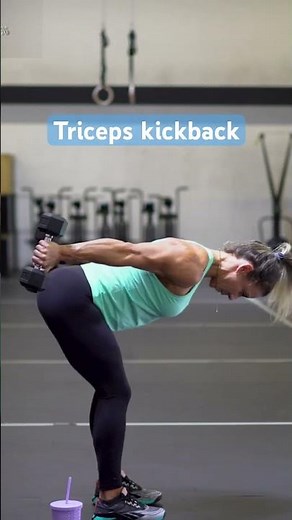 Triceps kickback - Personal Trainer Demo