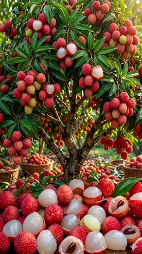 easy and fast method to grow and propagate lychee fruit trees #garden #fruits #diy