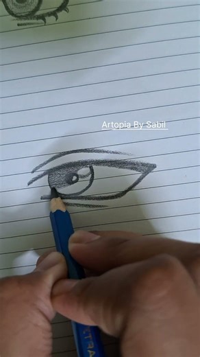 beautiful anime eye drawing tutorial ✨️ | #shorts #drawing #animeeart #artideas #art#howtodraw