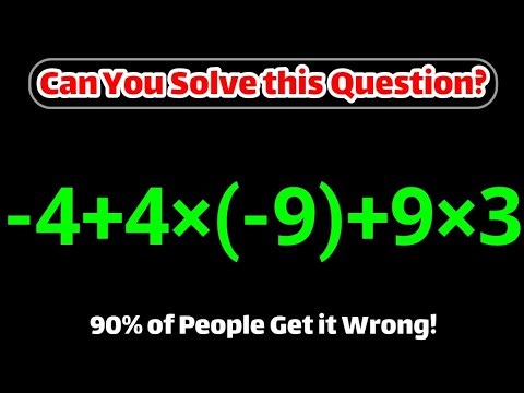 Only 1 in 10 People Can Solve This Amazing Math Question!