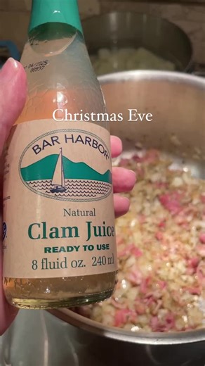 I love making clam chowder for christmas eve