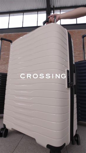 The new Crossing Lyte. ✈️ Designed for effortless and ultra-lightweight travel with zero extra bulk. The cabin size weighs just 2.2kg and all sizes come with a 5.5cm expandable capacity (up to 25% more space) for last-minute souvenir shopping and travel finds. Made with a durable 100% polypropylene hard shell and protective ripstop polyester lining, Lyte is built to handle every journey with ease. Available in Black, Navy & Sand White. Available in-store and online now! 🖤🤍 #crossingofficial #l