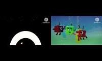 Mix of 2 videos from youtube : numberblocks effects