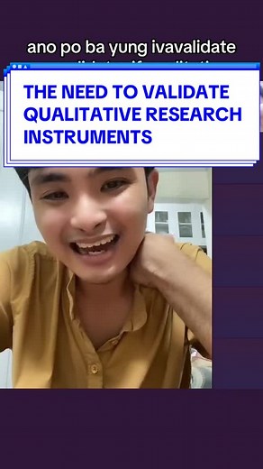 The Importance of Validating Qualitative Research Instruments