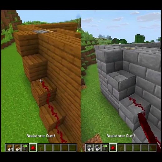 Hidden Stairs Compilation!🤔 #mincraft #shorts