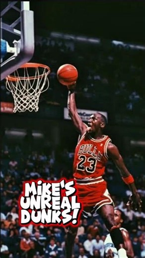 Michael Jordan’s Dunks That Look Physically Impossible!😱🔥#shorts