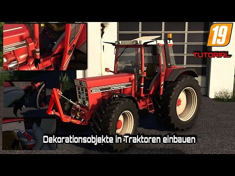 LS 19|Deko in Traktoren einbauen(Zollstock, Handschuhe, etc.) |Tutorial|Modding [HD]