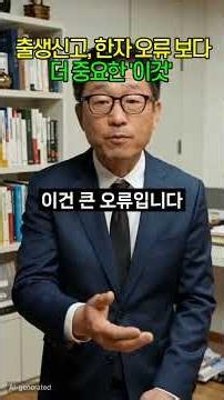 출생신고,한자이름 오류 보다 더 심각한 '이것' 당신만 몰라?
