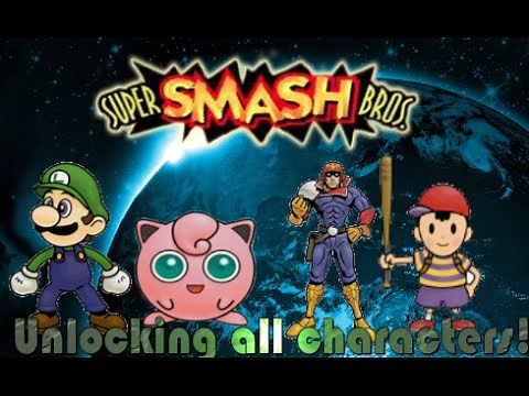 Super Smash Bros. (64) Unlocking all characters!