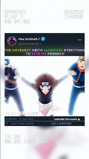 OBITO'S SACRIFICE 😭💔 #shortsfeed #shorts #viral