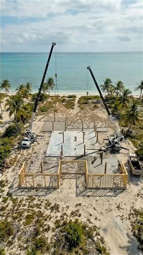 Building a Modern Home on The Beach Side 🏝️