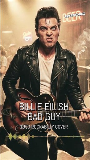 BILLIE EILISH BAD GUY 1950 ROCKABILLY COVER | SHORTS 3