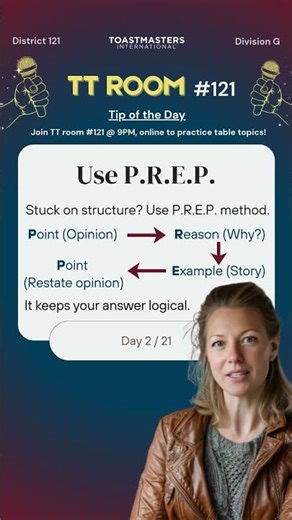 Use P.R.E.P.: The Easiest Structure for Impromptu Speaking