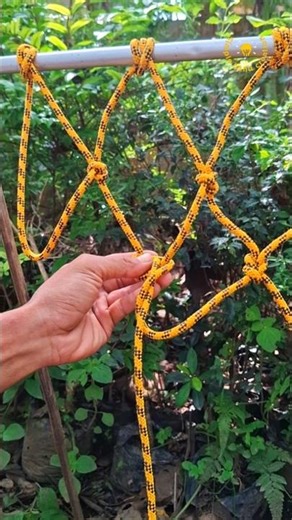 Assembling Own Net from Ropes #tips #rope #knot