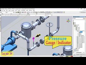 How to Add Pressure Indicator on any Pipeline | SP3D Training | Lecture 39