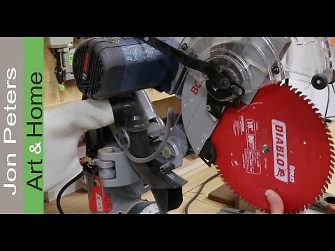 Change Blade & Improve Performance - Bosch Miter Saw