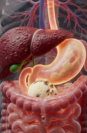 🍦 What Happens Inside Your Body After Eating Ice Cream? | Realistic 3D Anatomy Animation