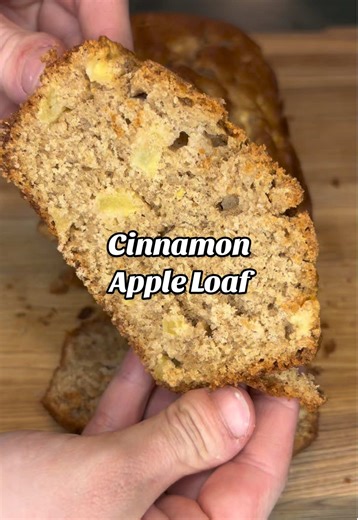Cinnamon Apple Loaf 🍎 This is a recipe I have on repeat! We love having this as dessert or with a cup of coffee in the morning. You can even add a streusel topping if you’d like! Ingredients: 1/3 cup brown sugar 1/3 cup sugar 2 eggs 1/2 cup butter, softened 1 1/2 tsp vanilla 1 1/2 cup AP flour 1 3/4 tsp baking powder 1 1/2 tsp cinnamon 1/2 tsp salt 2 cups apples, peeled and diced Combine all ingredients but apples in a medium bowl. Fold in diced apples Grease/line a loaf pan and preheat oven to
