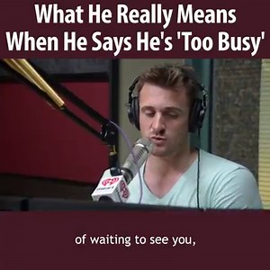 What He REALLY Means When He Says He's Too Busy... | Matthew Hussey