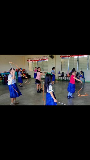 #1STPERFORMANCETASK #Grade2student #PEtime #rythmicgymnastics | Elisha Leigh P. Lagua