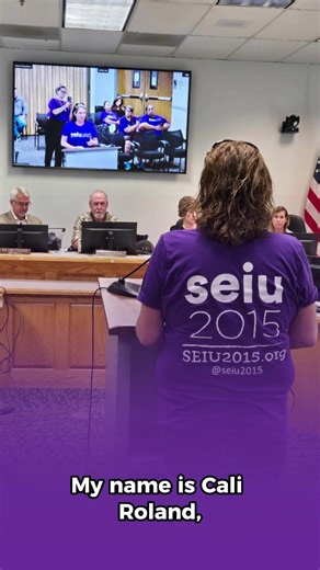 Trinity home care workers are addressing the county’s long-term care crisis as they start negotiating their next union contract. SEIU 2015 members like Cali Roland showed up and spoke out at the Board of Supervisors meeting—urging county leaders to make in-home care more accessible by raising wages for IHSS workers. 💪 #LongTermCareForAll | SEIU Local 2015