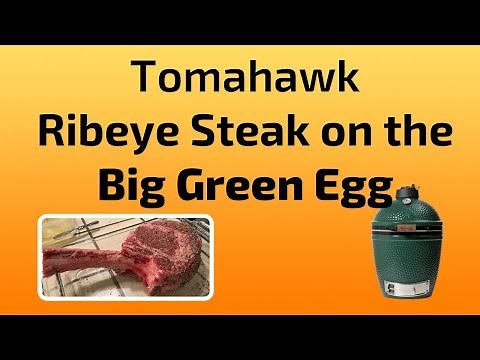 How to Grill The Perfect Ribeye Steak / Tomahawk Steak on the Big Green Egg or Weber Grill BBQ