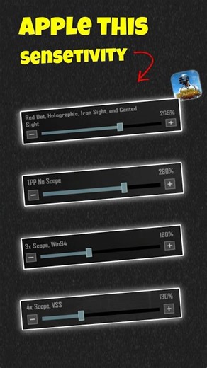 All Scope Zero Recoil Sensetivity | Apply this sensetivity Pubgmobile #shorts #bgmi