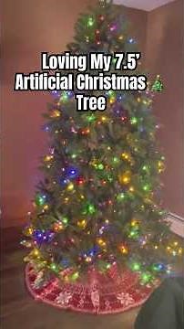7.5 Pre-Lit Artificial Christmas Tree 10 Light Functions #christmastree #artificialtree