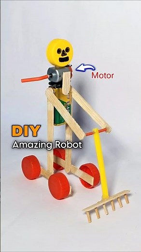 DIY Amazing Toy Robot With DC Motor | #shorts