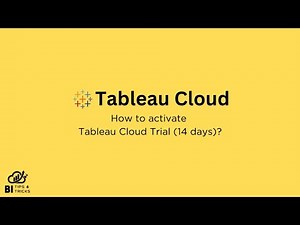 How to Activate Tableau Cloud Free Trial