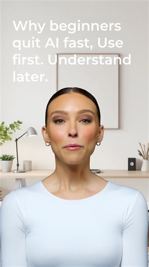 Most AI beginners fail because they overthink prompts. AI tools work when you just start typing. #aitoolsforbeginners #aibeginners #learnai #aitips #aiworkflow