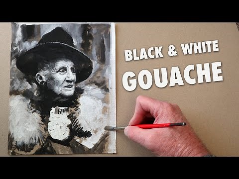 Unusual Gouache Painting Technique