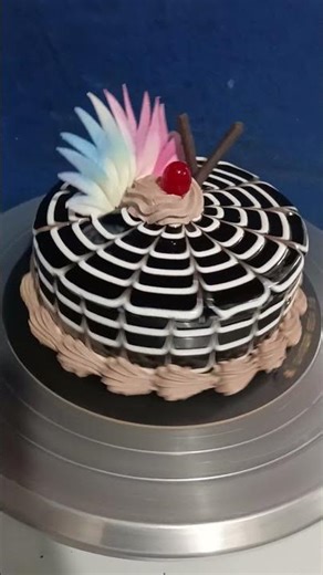 Amazing Spider Web Cake Design 🕸️ | Chocolate Mirror Glaze Cake 🎂✨